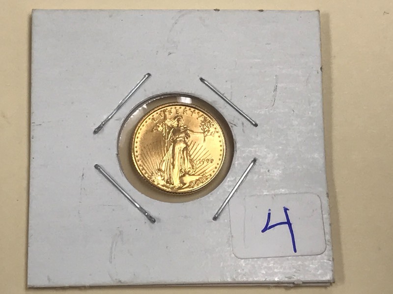 1999 Standing Liberty $5 Gold Coin,...