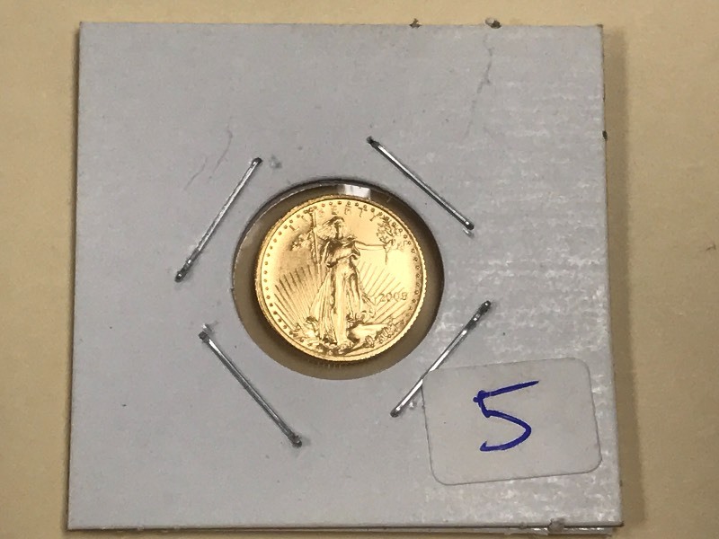 2005 Standing Liberty $5 Gold Coin,...
