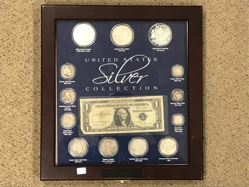 U.S. Silver Collection Coin Display...