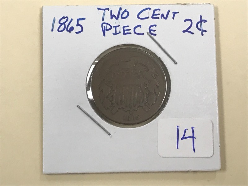 1865 Two-Cent Piece ...
