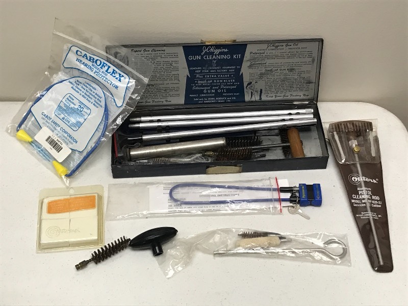 lot 39 image: Box Of Assorted Firearm Cleaning S...