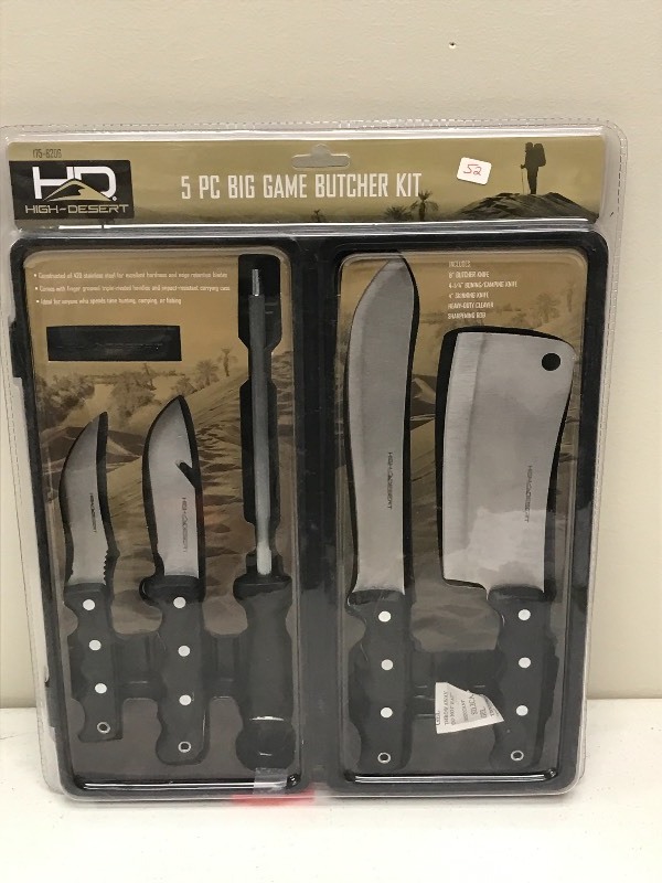 lot 52 image: High-Desert 5-Piece Big Game Butche...