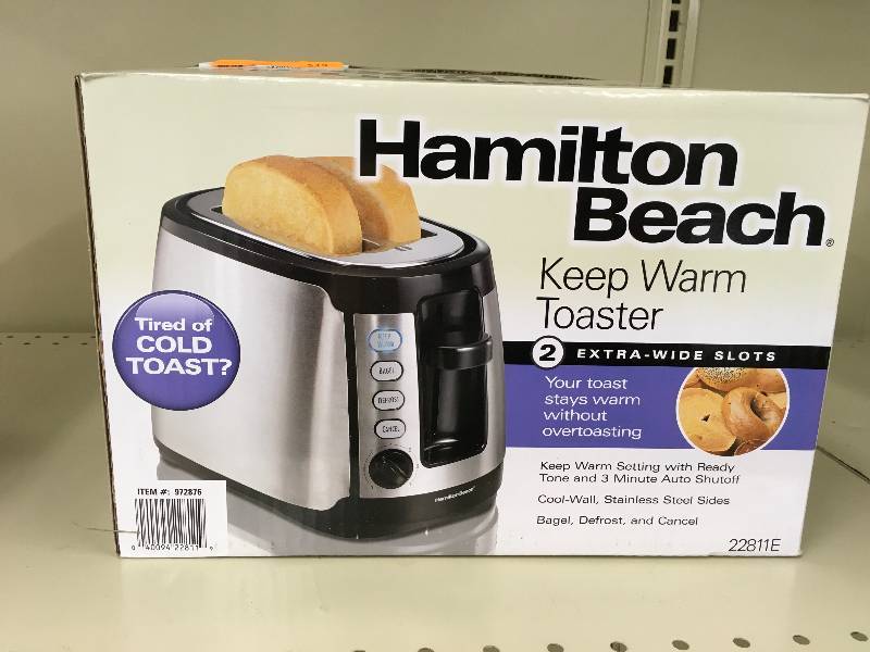 HAMILTON BEACH 2 SLICE, RETAIL $19.99