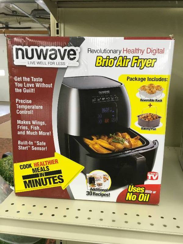 BRIO 3QT DIGITAL AIRFRYER, RETAIL $89.99