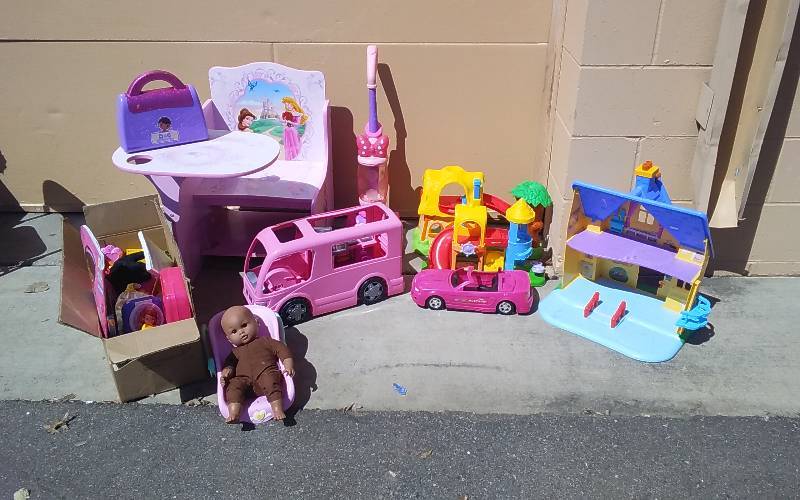 Disney Princess Desk, Barbie Vehicles, Baby Doll & Accessories, Doll House & Accessories, More