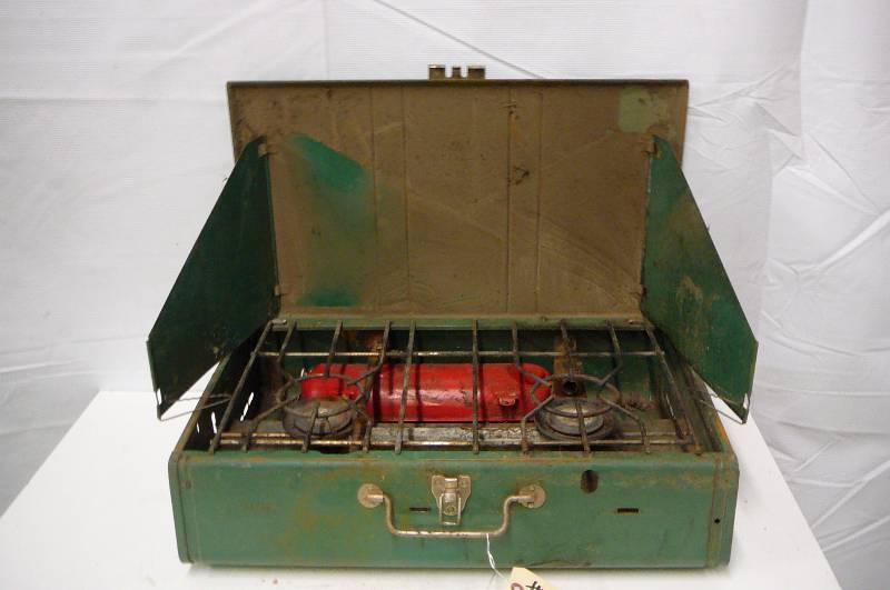 lot 42 image: Coleman 2 Burner Stove Model 4136