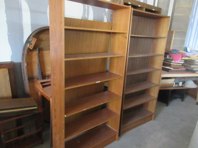PAIR OF BOOKSHELVES