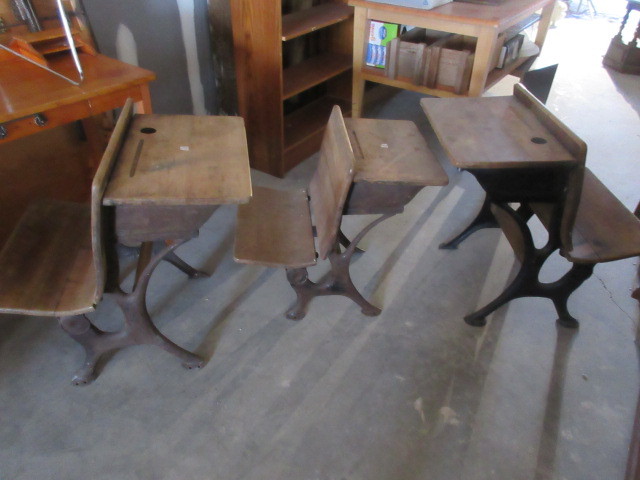 Old Time School Desks Contracting Equipment Home Furnishings