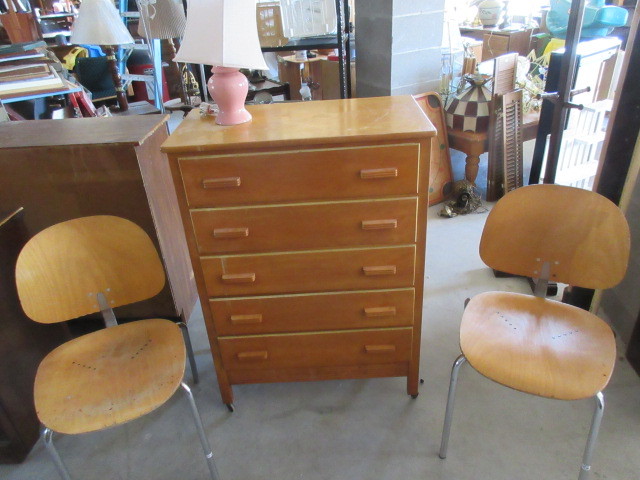 DRESSER AND CHAIRS