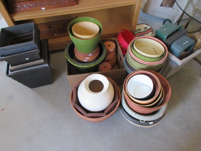 LOTS AND LOTS AND LOTS OF FLOWER POTS AND PLANTERS