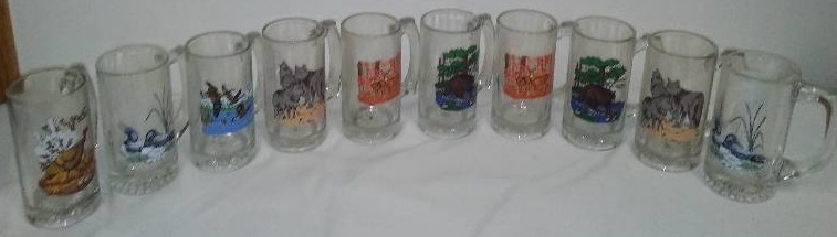lot 197 image: Vintage Collector Schmidt Vintage Nature Beer Mugs (10)