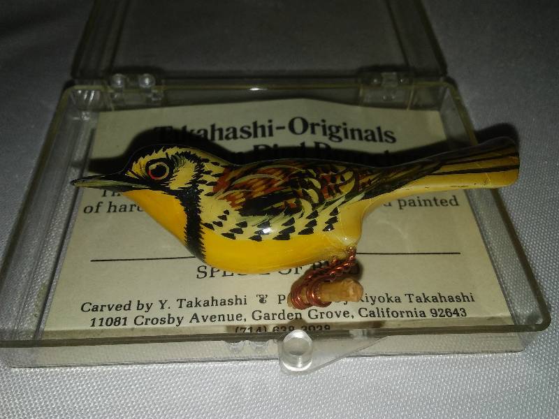 lot 212 image: Vintage Takahashi Originals American Bird Brooch