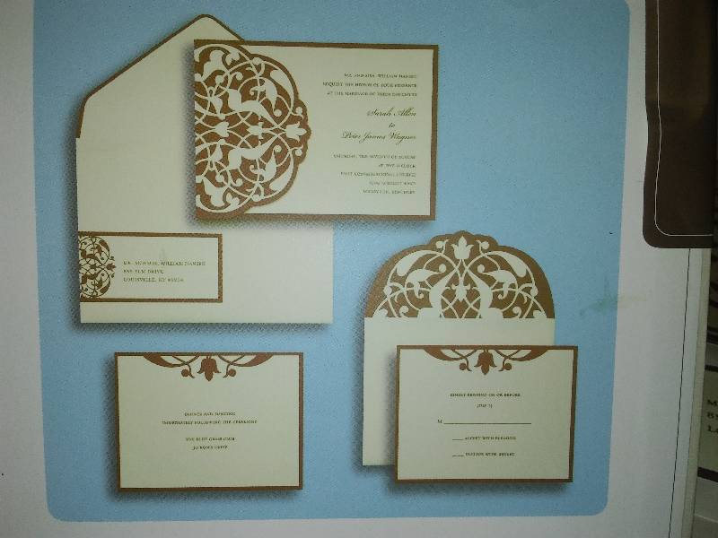lot 228 image: BRIDE Printable invitations 30, (5 boxes), Great for Graduations, Anniversary or other formal invites