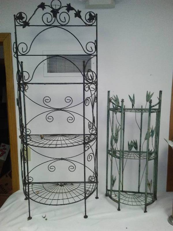 lot 241 image: Indoor, Outdoor Metal Plant Stands