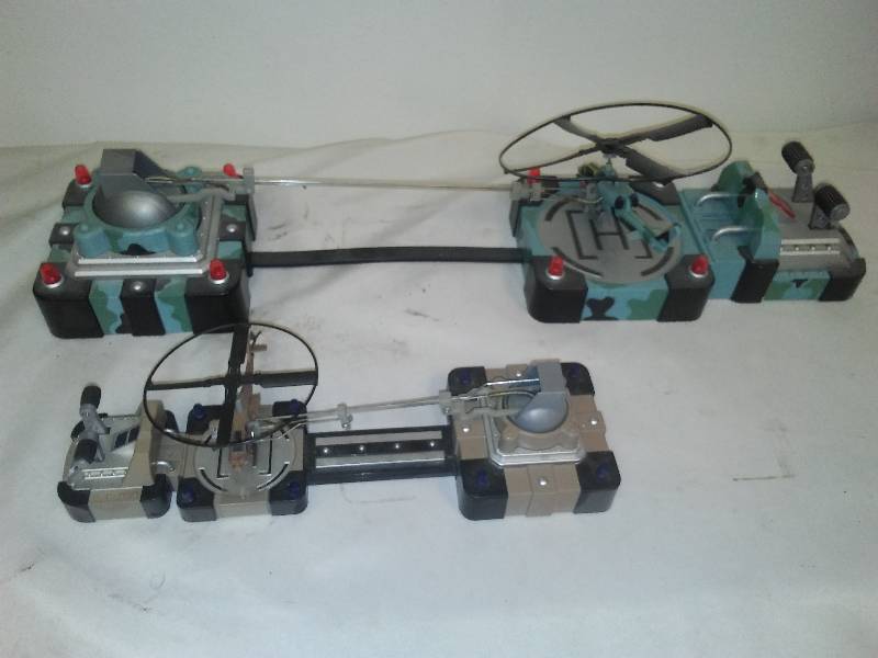 lot 253 image: Remote Control Helicopter (2) with controls