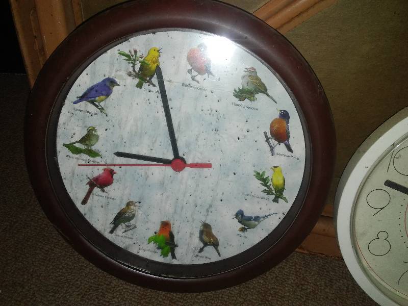 lot 276 image: Card table, clocks and picture