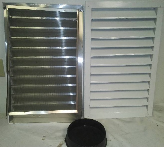 lot 277 image: Attic Vents and 8 in. Chimney cap