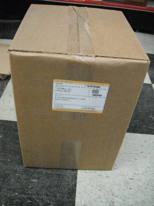 4in x 6in Brown Kraft Labels