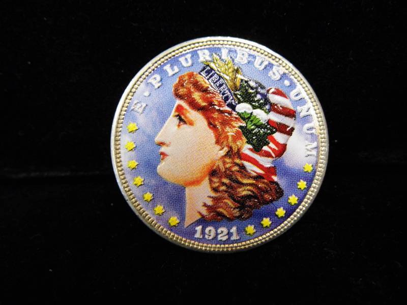 Painted Silver Dollar