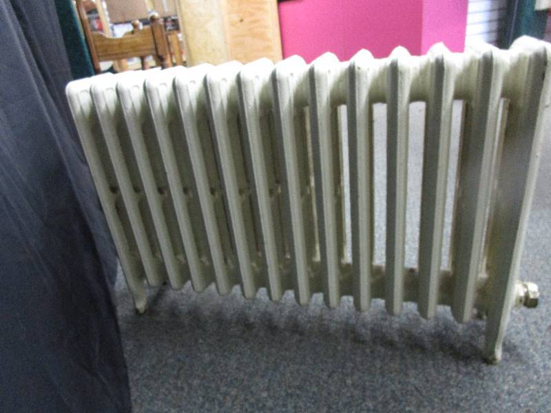 lot 3 image: Cast Iron Water Radiators 37 W x 23 T x 6 12 D