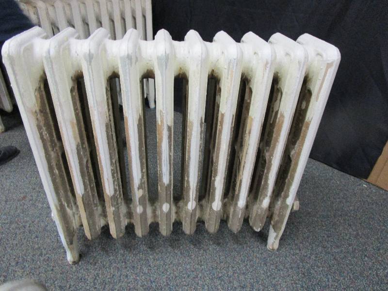 lot 9 image: Cast Iron Water Radiators 26 12 W x 23 T x 6 12 D