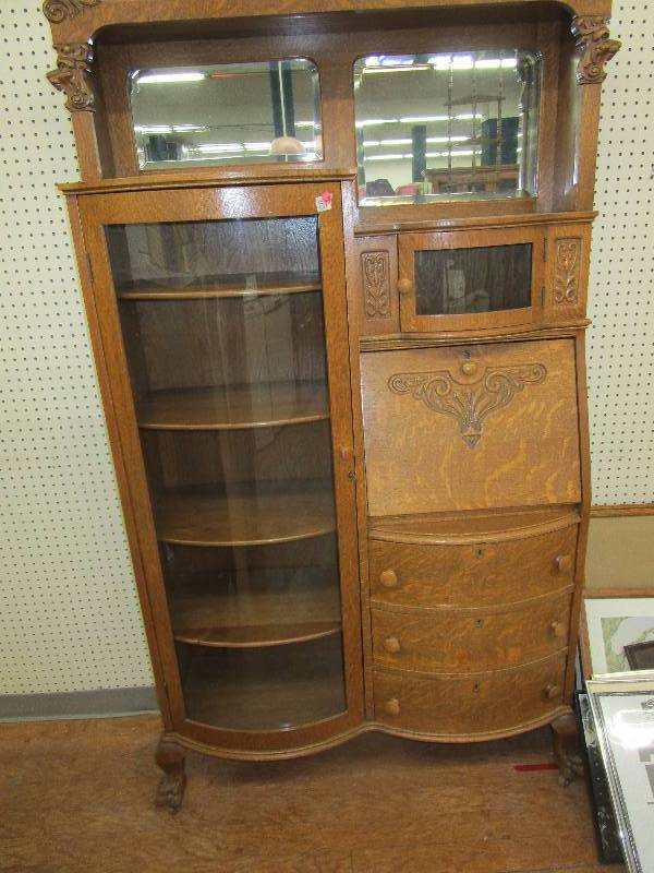 lot 103 image: Antique Secretary Beautiful 39 x 75 x 13 deep