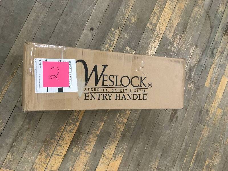 Westlock Molten Bronze Single Cylinder Oil Rubbed Bronze Wiltshire Door Handleset open box not used