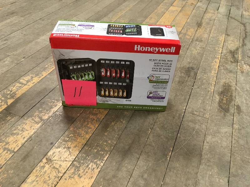 LH Licensed Products-Honeywell 0.13 Cu. Ft. Steel 48 Key Security Box open box not used