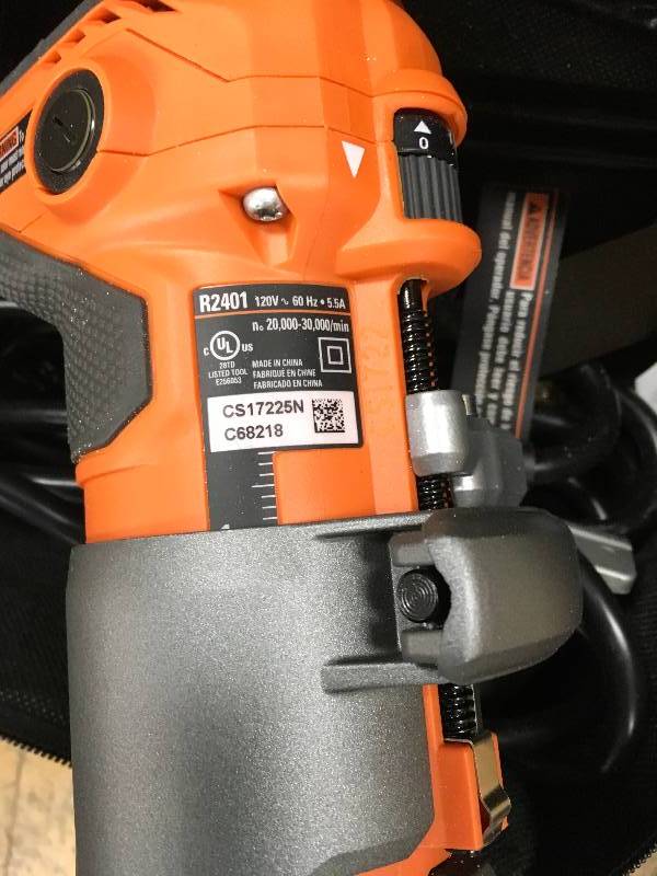 Rigid 5.5 Amp Corded Compact Router used in very good condition