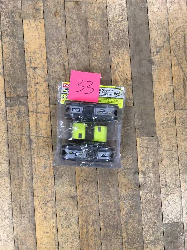 Ryobi One 18V 1.5Ah Barrery 2-Pack  open box not used