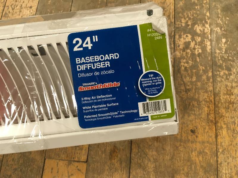 Truaire Smooth Glide 24 Baseboard Diffuser