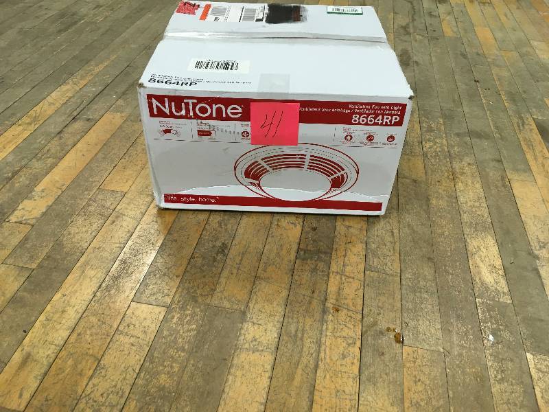 Broan NuTone Decorative Bathroom Fan with Light open box not used