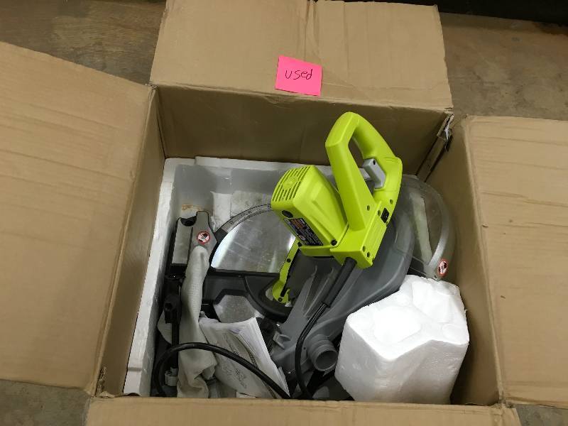 USED Ryobi 10 Compound Miter Saw with Laser in working condition