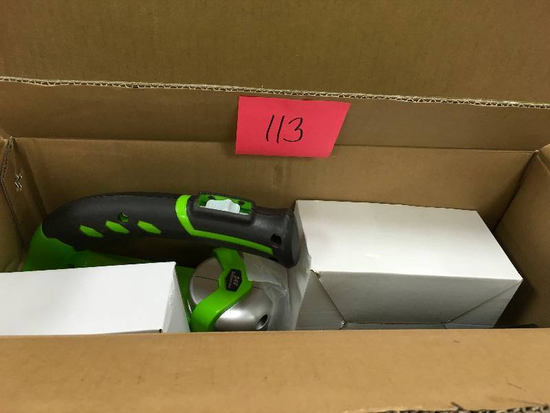 GreenWorks G-24 130 MPH Cordless Sweeper (1) 2Ah Battery and Charger Included open box not used