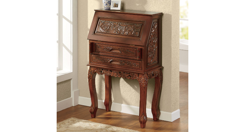 Carved Secretary open box Retail $2...