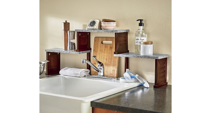 Shutter Over-The-Sink Shelf open bo...