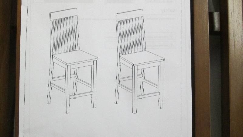 Lot of 2 Wood Slat Back Dining Chai...