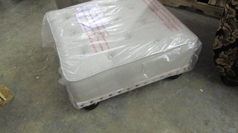 Nailhead Ottoman open box Retail $1...