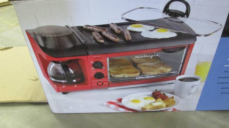 3-In-1 Breakfast Station open box, ...