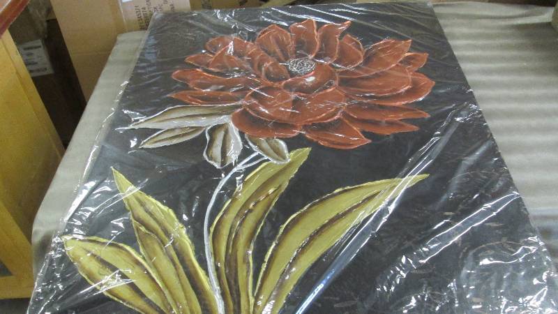 Copper Floral Wall Art -damaged 31....