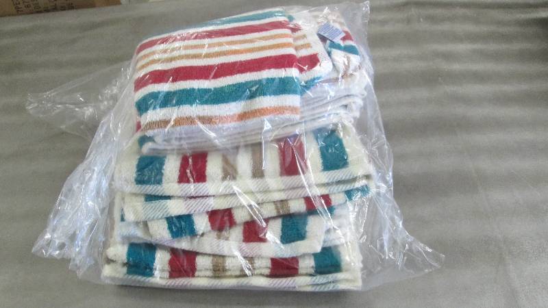 Striped Towel  Set Retail $29.95...