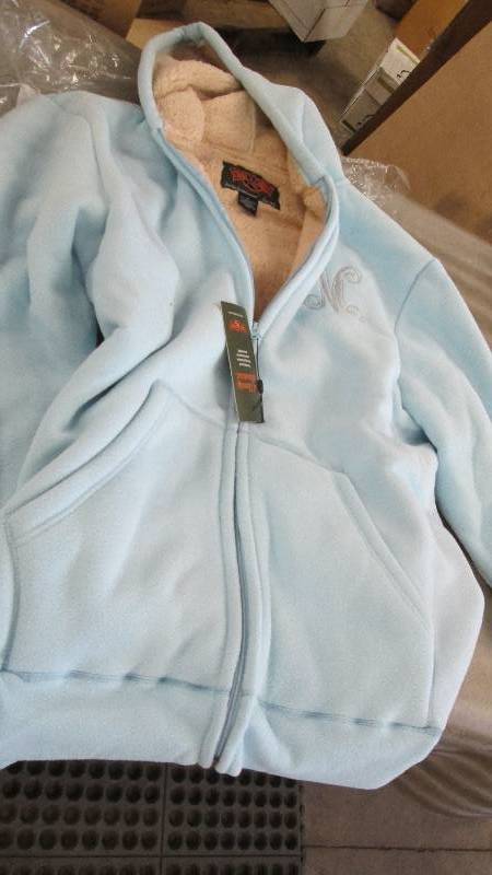 M Monogrammed Hooded Fleece Jacke...
