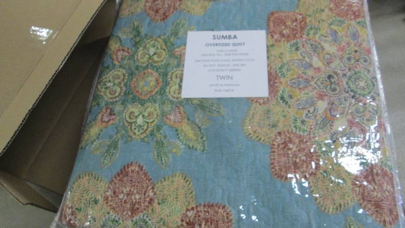 Sumba Oversized Twin Quilt Retail $...