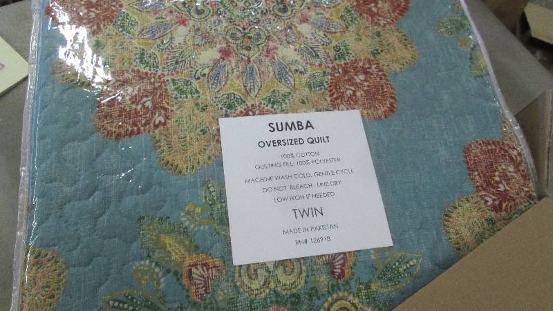 Sumba Oversized Twin Quilt Retail $...