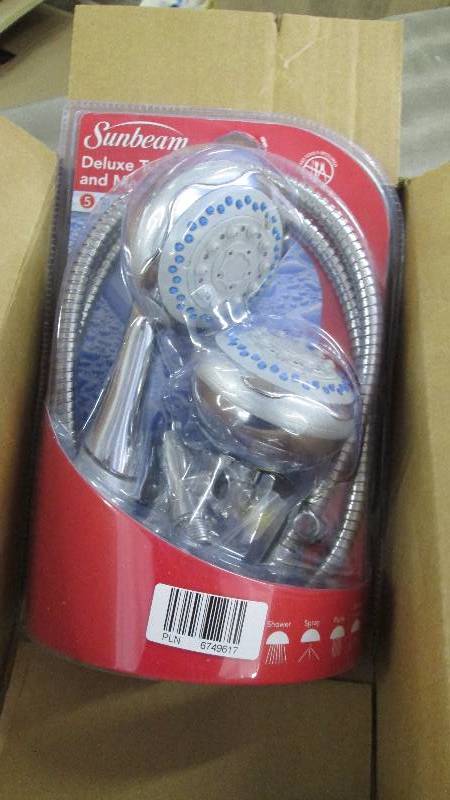 Sunbeam Deluxe Twin Shower Head & M...