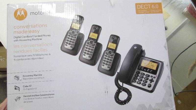 Motorola DECT 6.0 Corded Base Phone...