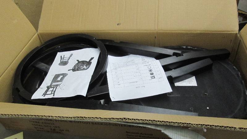 Stool with Cutout Back open box Ret...