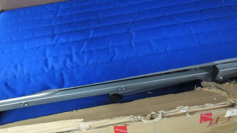 Peacock Blue Folding Bed open box, ...