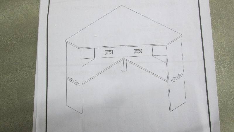 ExpressoTapered Corner Desk open bo...