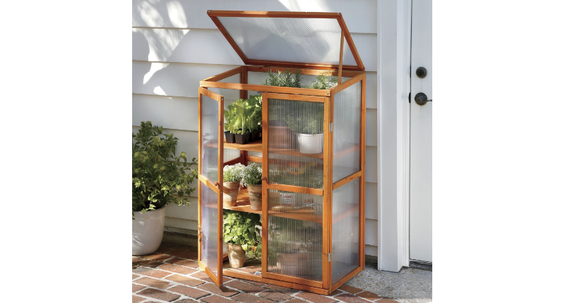 Wood Greenhouse open box Retail $12...